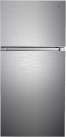 Kenmore 46-62315 30" Top Mount Refrigerator with Freezer-Adjustable Shelving, ngăn rau củ kiểm soát độ ẩm, máy làm đá tùy chọn, đèn LED, chứng nhận ENERGY STAR, dung tích 18,2 cu. ft. - thép không gỉ