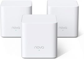 Tenda AX1500 Mesh WiFi 6 System Nova MX3 - Phủ sóng lên đến 3500 ft vuông - Hệ thống WiFi 6 Mesh cho toàn bộ ngôi nhà - Bộ định tuyến Gigabit Mesh cho 80 thiết bị - Mạng Mesh băng tần kép - Thay thế bộ định tuyến không dây - Gói 3