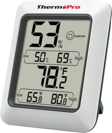 Nhiệt kế kỹ thuật số ThermoPro TP50, ThermoPro TP50 Digital Hygrometer Indoor Thermometer Room Thermometer and Humidity Gauge with Temperature Monitor