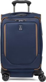 Travelpro Crew Classic Lightweight Softside Expandable Carry on Luggage, Vali kéo 8 bánh, dành cho nam và nữ, xách tay 21 inch, màu xanh Patriot