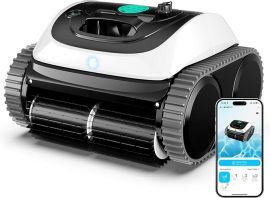 (2025 Upgrade) WYBOT C1 Robotic Pool Vacuum for Inground & Above Ground Pools, Máy hút bụi hồ bơi không dây 150 phút, Làm sạch tường và đường ống nước 4 trong 1, Diện tích lên đến 1.614sq.ft, Điều hướng thông minh, Hỗ trợ ứng dụng