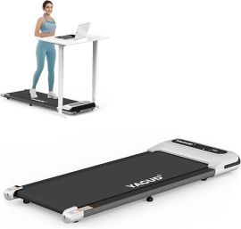 Under Desk Treadmill, tấm lót đi bộ cho gia đình và văn phòng, máy chạy bộ di động 2,5 HP có điều khiển từ xa và màn hình LED