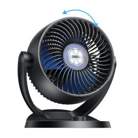 Quạt bàn Dreo cho gia đình, Quạt lưu thông không khí toàn phòng, Lưu lượng gió mạnh 70ft, Góc nghiêng có thể điều chỉnh 120°, Độ ồn thấp 28db, 3 tốc độ, Quạt bàn nhỏ gọn 12 inch yên tĩnh cho phòng ngủ, văn phòng