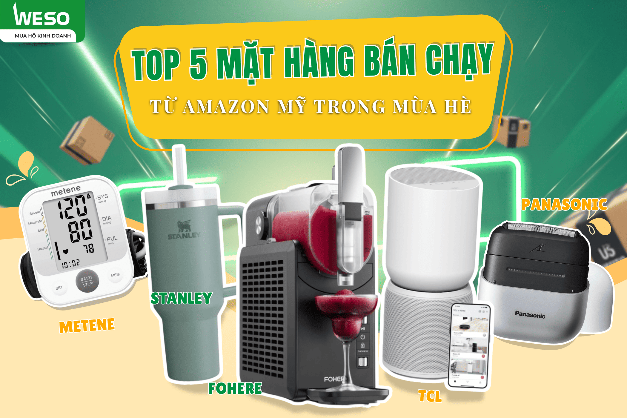 Những Mặt Hàng Bán Chạy Nhất Từ Amazon Mỹ Trong Mùa Hè 